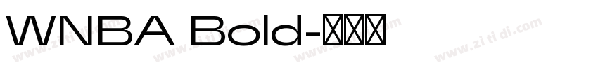WNBA Bold字体转换